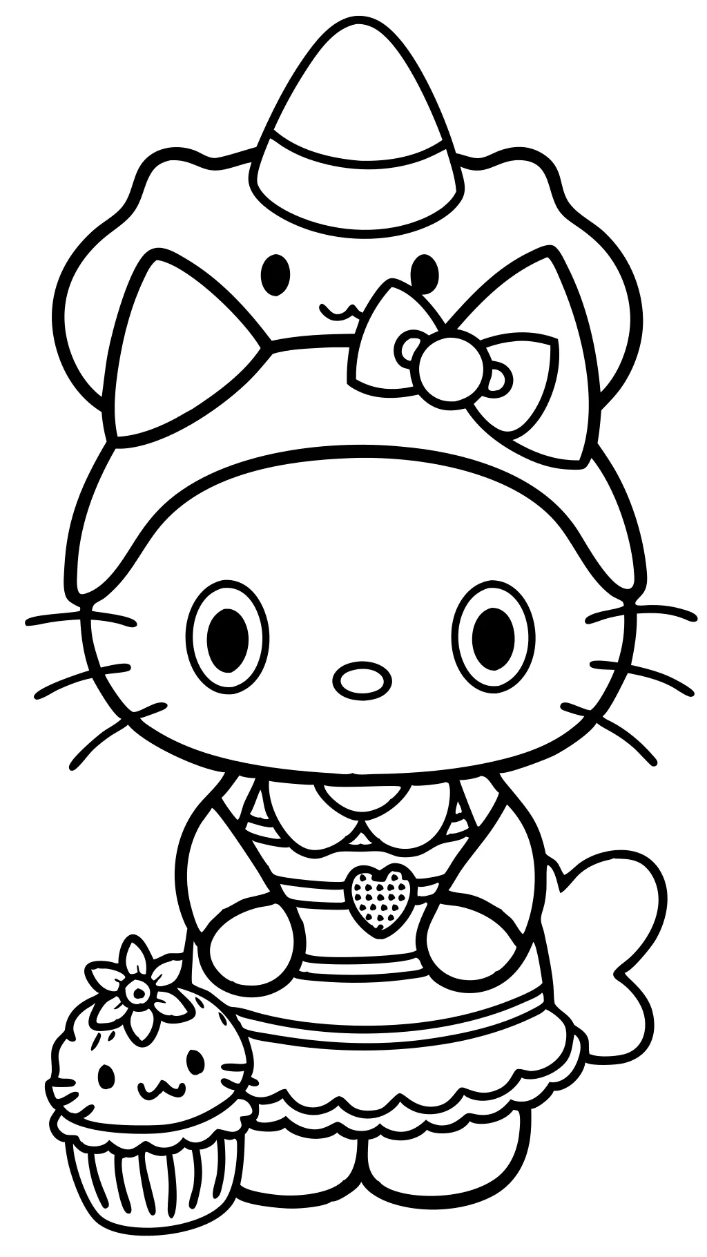 Páginas para colorear imprimibles de Sanrio